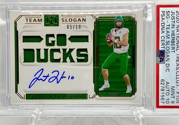 Justin Herbert National Treasures /10 PSA 9/DNA 10 RPA 