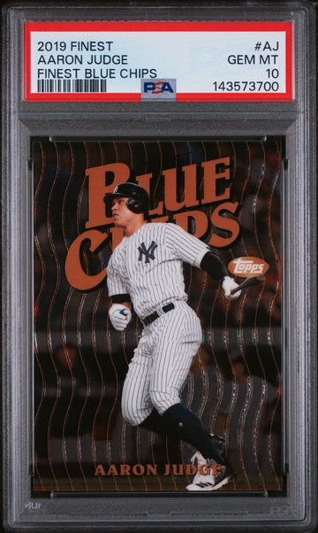 2019 Finest Finest Blue Chips Aaron Judge #AJ PSA 10