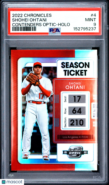 2022 Panini Chronicles Contenders Optic Shohei Ohtani #4 Holo PSA 9