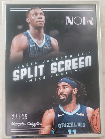 Jaren Jackson JR RC Mike Conley 2018 Noir #290 Metal Split Screen /25 🏀 RARE