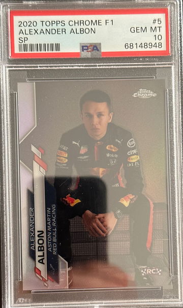 2020 Topps Chrome F1 Alexander Albon SP IV Image Variation Refractor Formula 1 