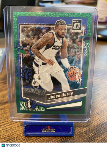 2023-24 Donruss Optic Jaden Hardy #55 Green Glitter SN