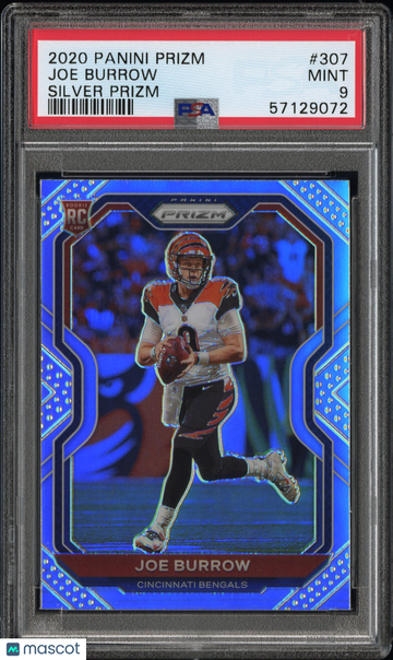 2020 Panini Prizm Joe Burrow #307 Silver PSA 9