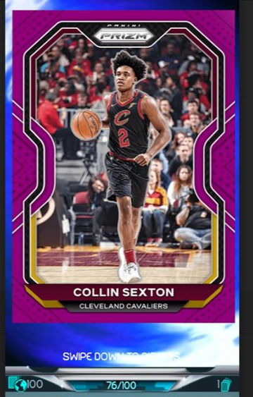 2020 Panini Prizm Purple Collin Sexton 76/100