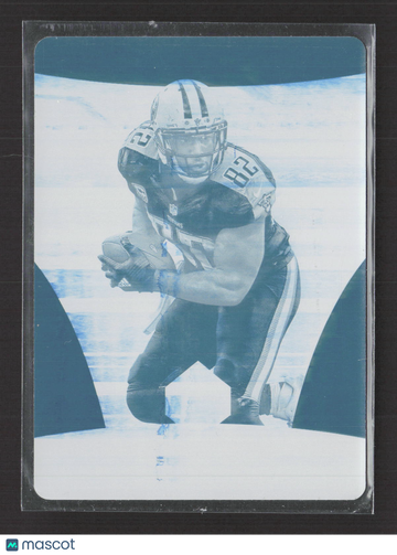 2016 Panini Limited Football Delanie Walker #81 Cyan Printing Plate /1 Printing Plate