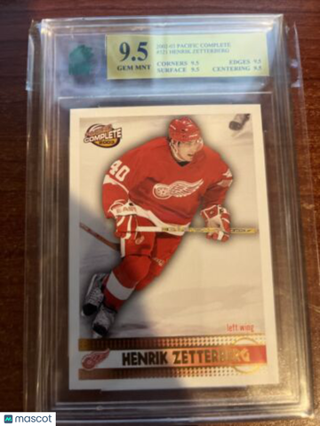 2002-03 Pacific Complete Henrik Zetterberg Rookie MNT 9.5