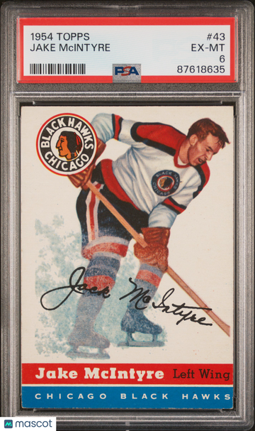1954 Topps Jake Mcintyre #43 PSA 6