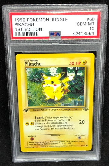 Pikachu First Edition Jungle PSA 10 Gem Mint