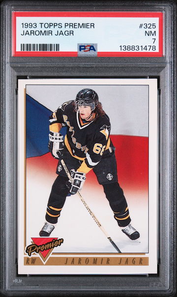 1993 Topps Premier Jaromir Jagr #325 PSA 7