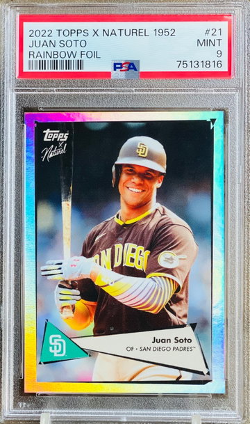 Juan Soto 1952 Naturel Rainbow Foil /99 PSA 9 Topps X POP 1