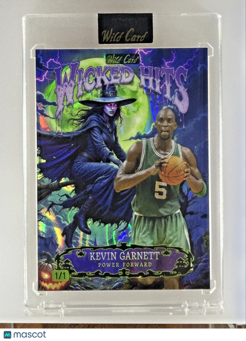 2025 Wild Card Kevin Garnett #HHC-KG Blue Mosaic Foil One of One Parallel/Variety Insert Leaf