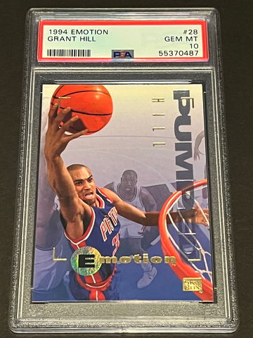 1994 Emotion Grant Hill RC #28 PSA 10 Gem Mint