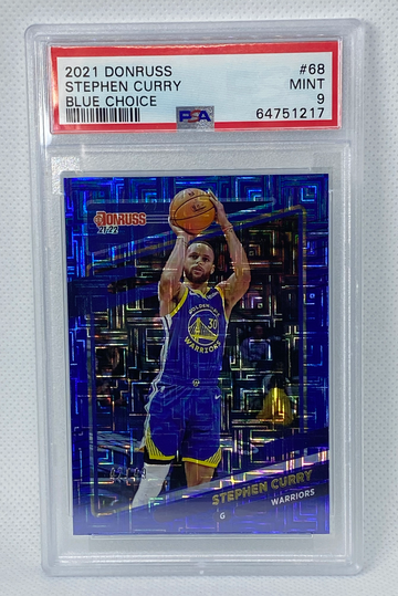 Stephen Curry Donruss Blue Choice /49 PSA 9