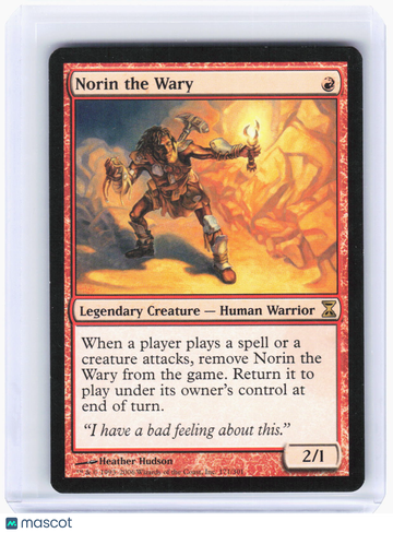 Time Spiral Norin the Wary Non-Foil Rare (Lightly Played) #171
