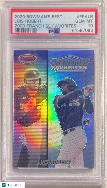 2020 Bowman's Best 2000 Franchise Favorites Luis Robert #FFALR PSA 10