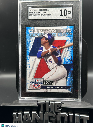 2021 Topps Opening Day Outstanding Opening Day Hank Aaron #OOD-10