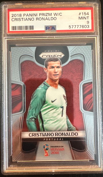 Cristiano Ronaldo 2018 World Cup Prizm PSA 9
