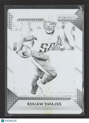 2017 Panini Plates & Patches Prizm Delanie Walker #94 Black /1 Printing Plate