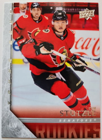 2020-21 Upper Deck Tim Stutzle #T-81 Rookie '05-06 Tribute RC