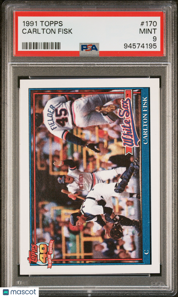 1991 Topps Carlton Fisk #170 PSA 9