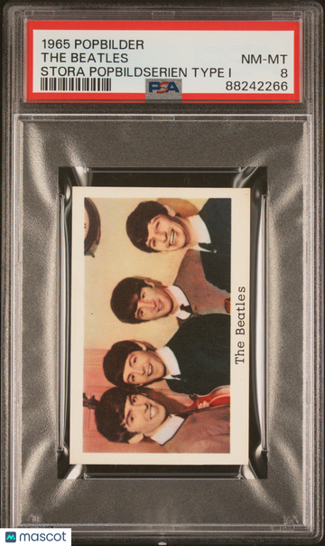 1965 Popbilder Stora Popbildserien Type 1 The Beatles PSA 8