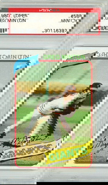 1980 Topps Greg Minton #588 PSA 9 P1303