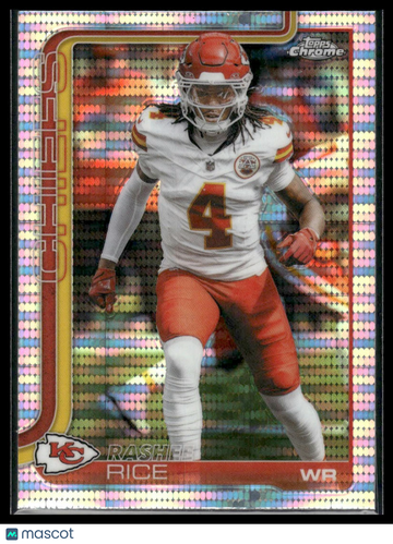2025 Topps Chrome Rashee Rice #147 Pulsar Refractor