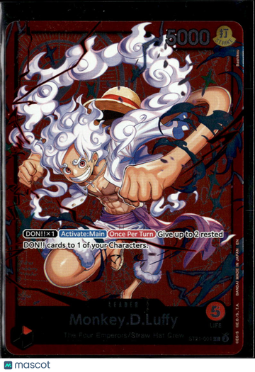 2023 Bandai One Piece Card Game ST-01 Starter Deck Straw Hat Crew Monkey.D.Luffy Holo Leader