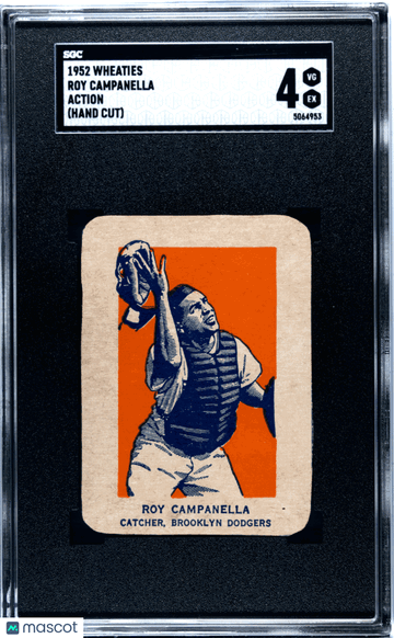 1952 Wheaties Roy Campanella Action (Hand Cut) SGC 4