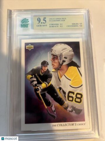 1992-93 Upper Deck Jaromir Jagr #16 Base Set MNT 9.5