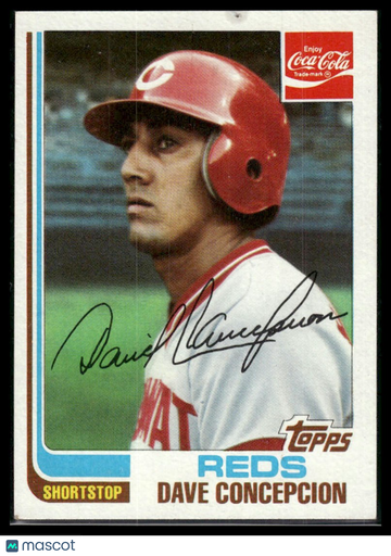 1982 Topps Coca-Cola Cincinnati Reds Dave Concepcion #5