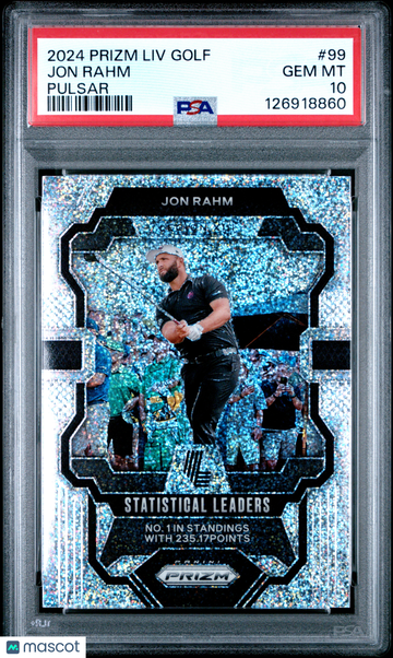 2024 Panini Prizm LIV Golf Jon Rahm #99 Pulsar PSA 10