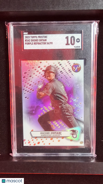 2023 Topps Pristine Shohei Ohtani #242 Purple Refractor 99 SGC 10