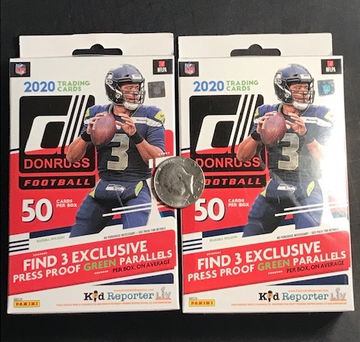 2020 Donruss Football Hanger box x2  - Target retail exclusive