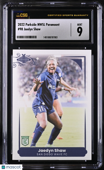 2022 NWSL Paramount Jaedyn Shaw #98 CGC 9