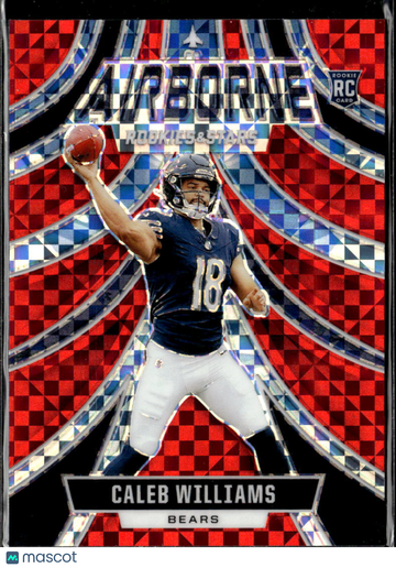 Caleb Williams 2024 Panini Rookies & Stars Airborne Prizm RC Red Chicago Bears