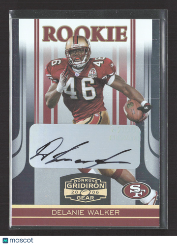 2006 Donruss Gridiron Gear Delanie Walker #134 /250