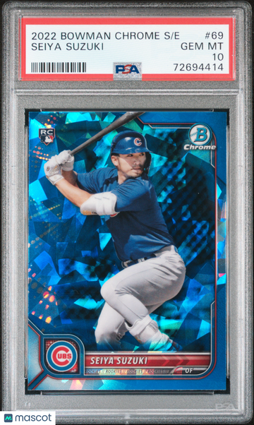 2022 Bowman Chrome Sapphire Edition Seiya Suzuki #69 PSA 10