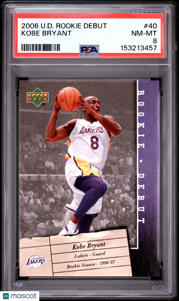 2006 Upper Deck Rookie Debut Kobe Bryant #40 PSA 8