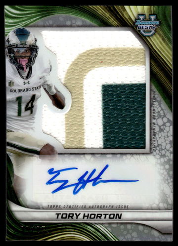 2024 Bowman University's Best Prospect Jumbo Relic Autograph Tory Horton #PJA-TH
