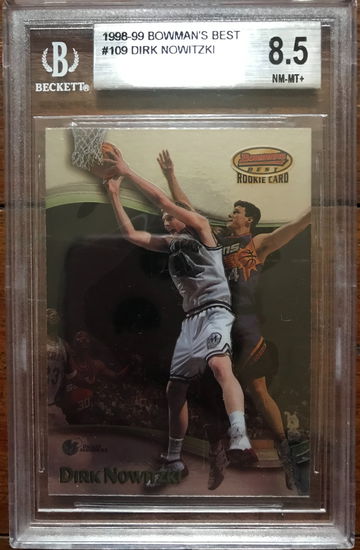 1998-99 Bowman's Best Dirk Nowitzki Rookie BGS 8.5