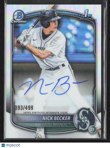 2025 Bowman Chrome Nick Becker #CPA-NB Refractor /499 1st Bowman