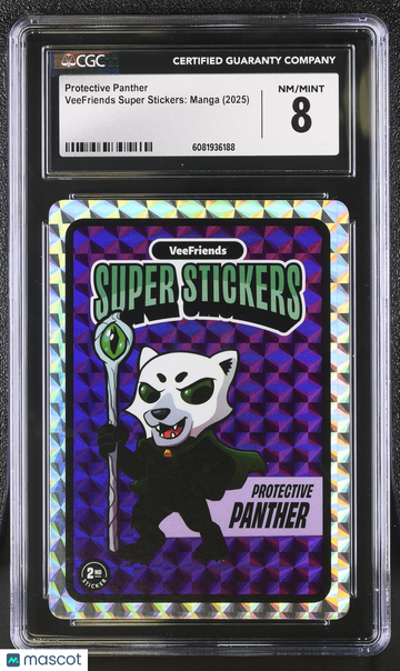 2025 Veefriends Super Stickers: Manga Protective Panther CGC 8