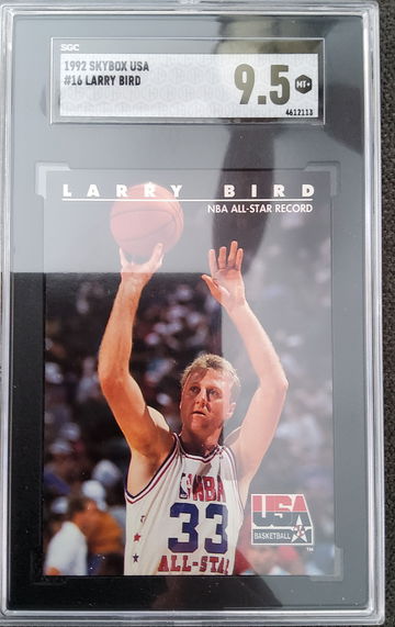 1992 Skybox USA Larry Bird #16 SGC 9.5