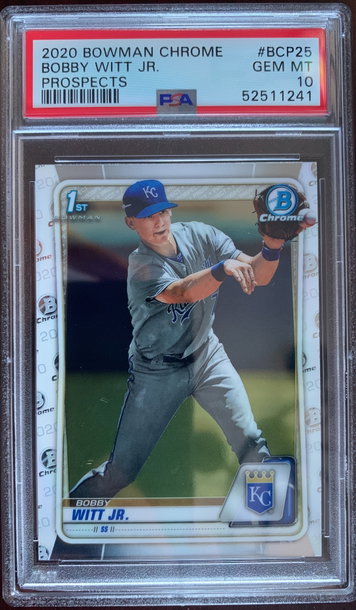 2020 Bowman Chrome Bobby Witt Jr. PSA 10 Gem Mint