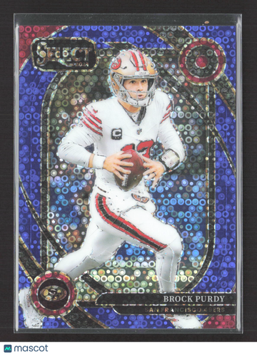 2025 Panini Select Prizm Brock Purdy #226 Purple Disco /25