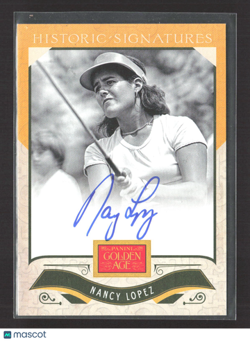 2012 Panini Golden Age Historic Signatures Nancy Lopez Auto NL LPGA Golf Card