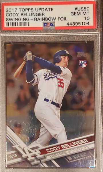 2017 Topps Update Cody Bellinger Rainbow Foil
