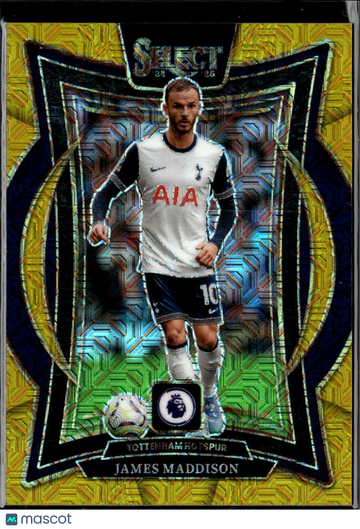 James Maddison 2025 Panini Select Prizm Terrace Gold Mojo /10 Tottenham Hotspur