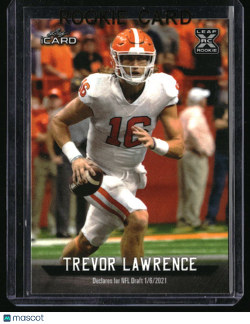 2021 Leaf iCard Trevor Lawrence #LI-16 Rookie Clemson Tigers